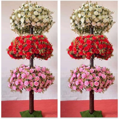 Kunstig blomstertredekorasjon