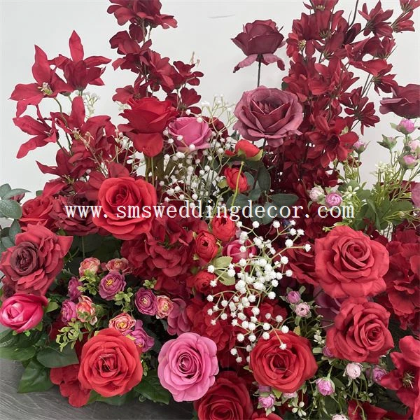 grounded floral arch