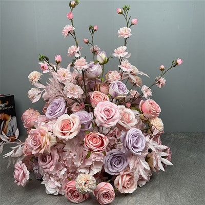 Blush bryllupsborddekor