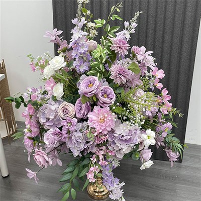 Lavendel Bryllup Centerpieces